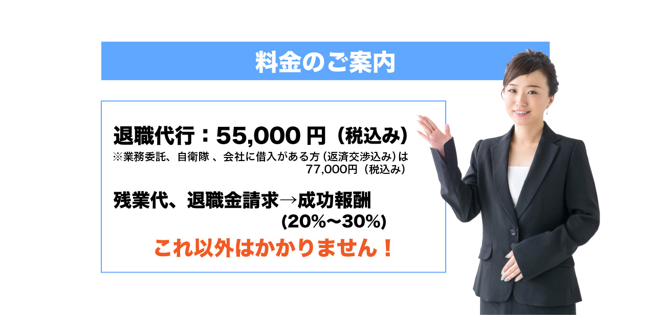 弁護士法人ガイアの退職代行料金。